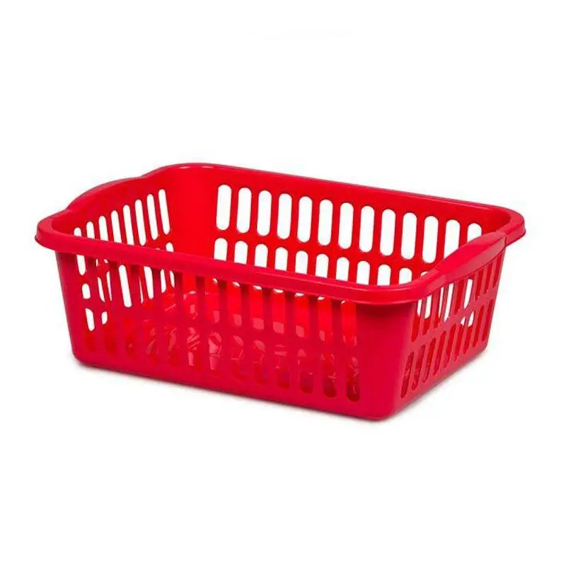 Bora Plastik Meyve Sepeti, Desenli , No:1, 26.5x10.5 cm, Kırmızı - 1
