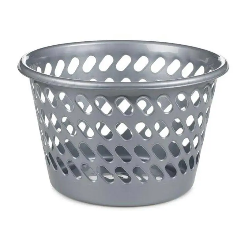 Bora Plastik Çok Amaçlı Sepet, Yuvarlak Tasarım, Gri - 1