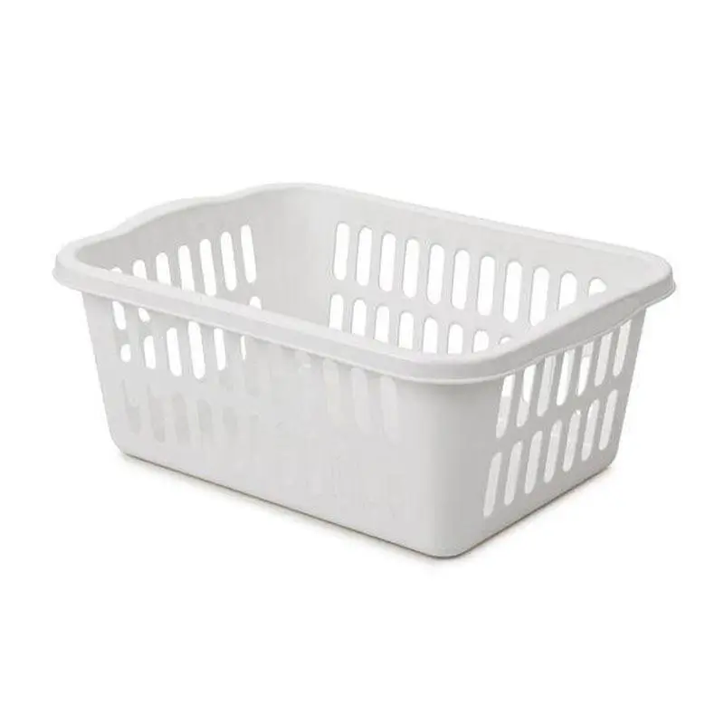 Bora Plastik Meyve Sepeti, Desenli, No:3, 27.5x22 cm, Beyaz - 1