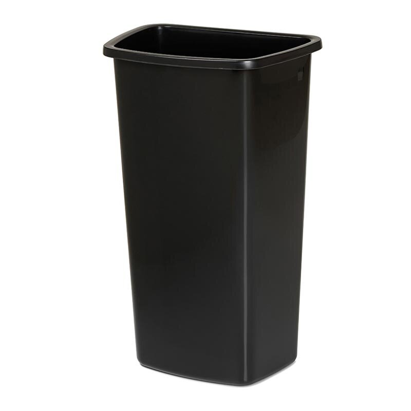 Bora Plastik Çöp Kovası, 29 Lt, Siyah, Servis Arabası Uyumlu - Bora Plastik