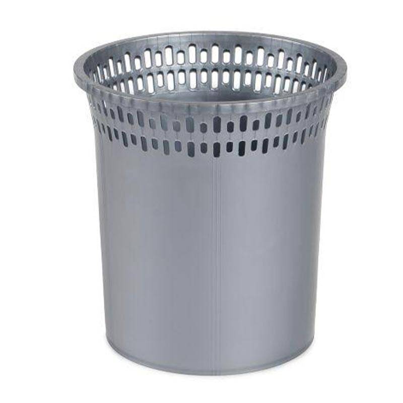 Bora Plastik Çöp Kovası, Desenli No: 1, 5.0 Lt, Gri - 1