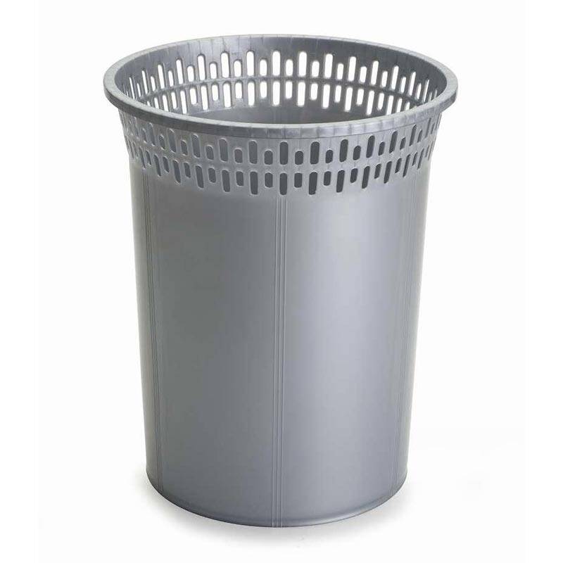 Bora Plastik Çöp Kovası, Desenli, No: 2, 8.0 Lt, Gri - 1