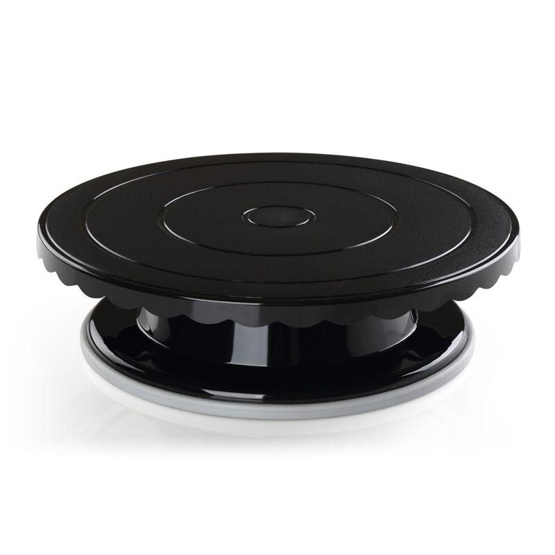 Bora Plastik Döner Pasta Standı, Polikarbonat, 33.5 cm, Siyah - Bora Plastik