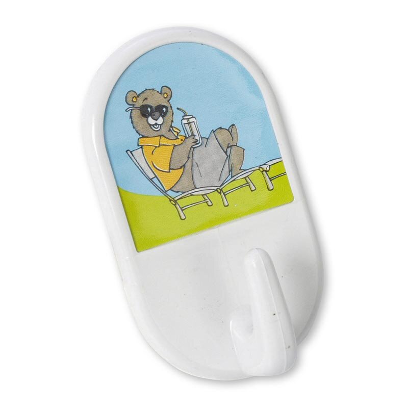 Bora Plastik Duvar Askısı, 2 Adet, Resimli, Beyaz Gövde - Bora Plastik