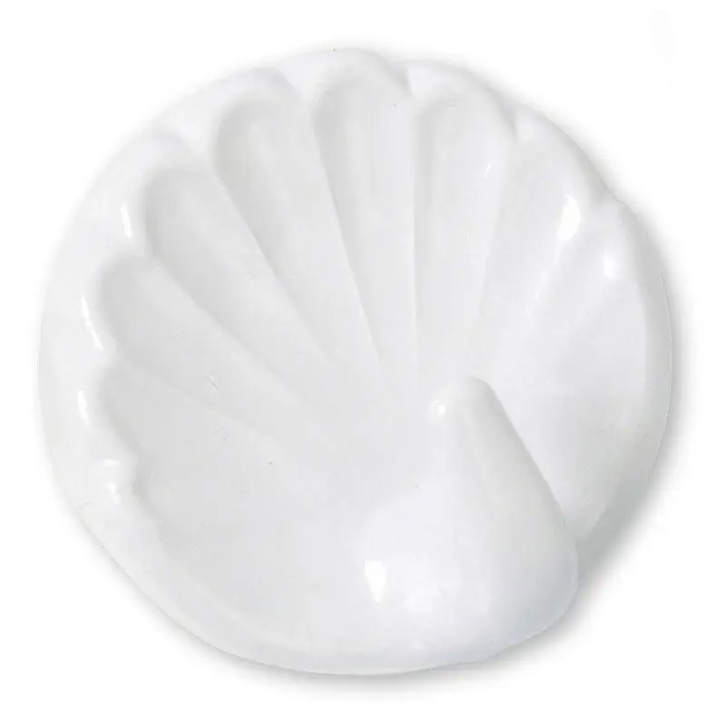 Bora Plastik Duvar Askısı, İstiridye Desen, 2 Adet, Beyaz - 1