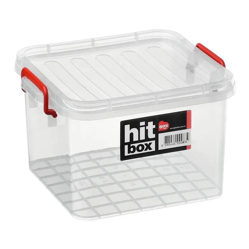 Bora Plastik Hit Box Kutu, 6 Lt, Şeffaf - 1