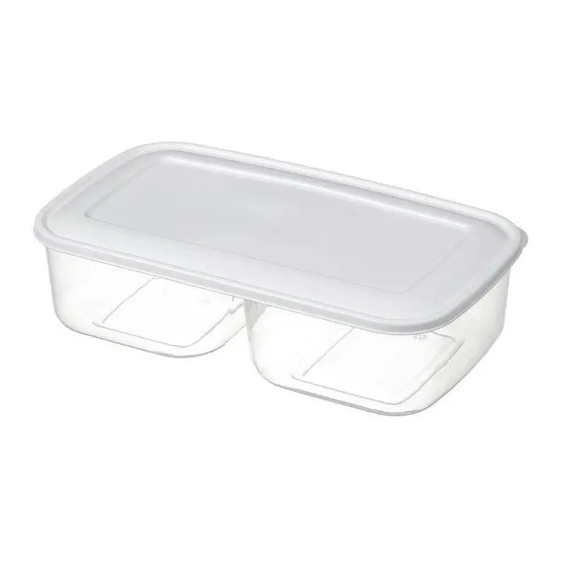 Bora Plastik İki Bölmeli Saklama Kabı, No: 3, 2x1.2 Lt. - 1