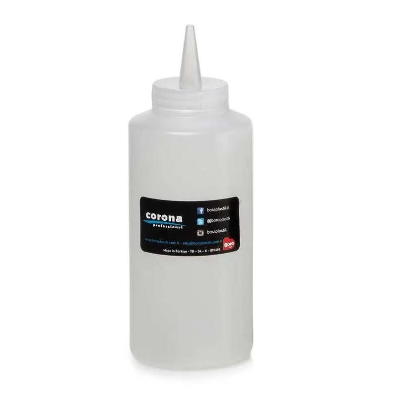 Bora Plastik Kapaklı Mayonez Şişesi, Akış Kontrollü, 420 ml, Şeffaf - 1