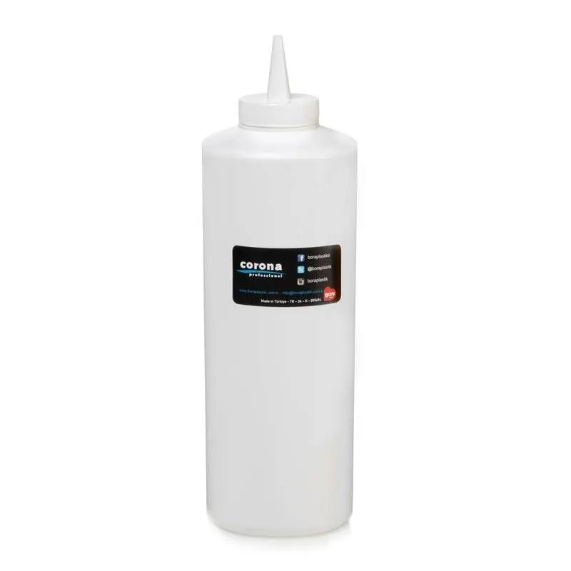Bora Plastik Kapaklı Mayonez Şişesi, Pratik Servis, 950 ml, Beyaz - 1