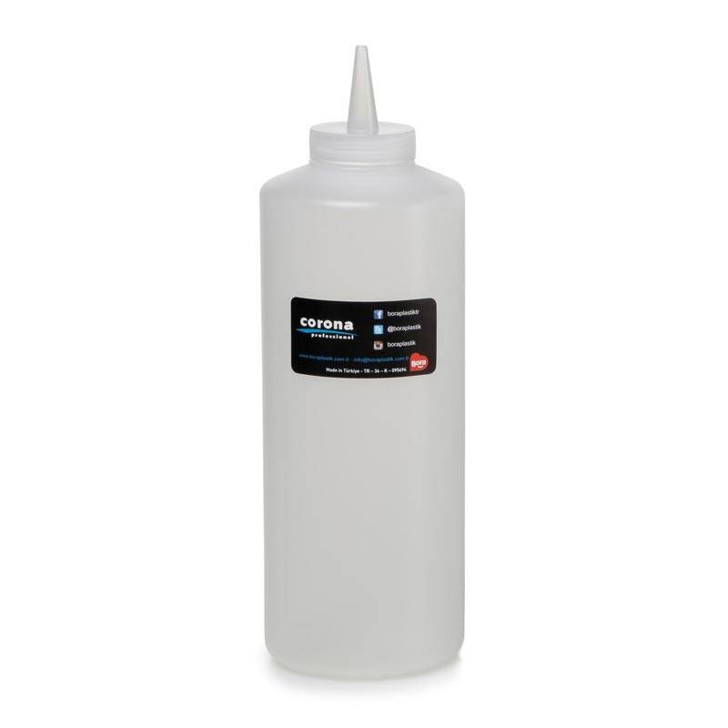 Bora Plastik Kapaklı Mayonez Şişesi, Pratik Servis, 950 ml, Şeffaf - 1