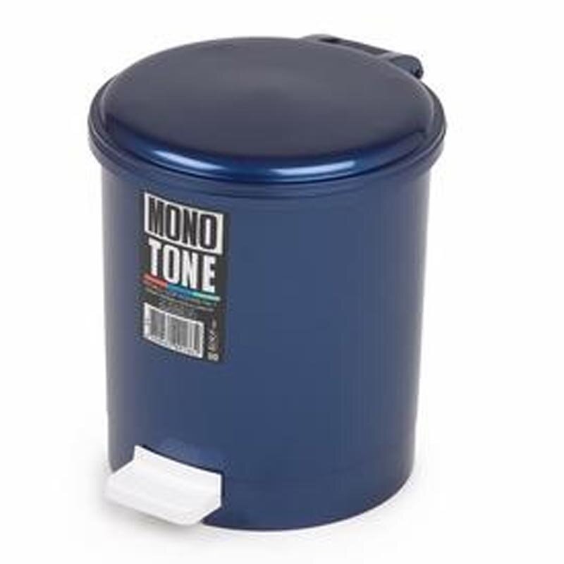 Bora Plastik Kapaklı Pedallı Çöp Kovası, No: 1, 6 Lt, Mavi - Bora Plastik