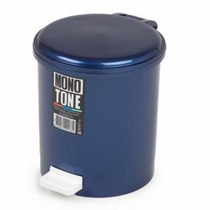 Bora Plastik Kapaklı Pedallı Çöp Kovası, No: 1, 6 Lt, Mavi - 1