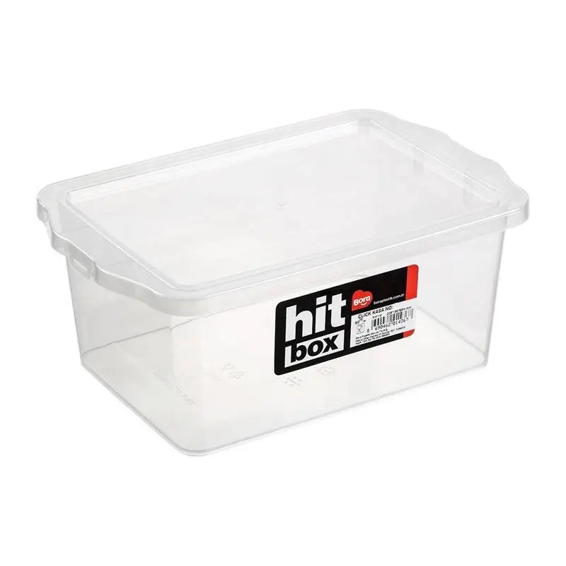 Bora Plastik Kapaklı Saklama Kabı, No: 1, 2 Lt, Şeffaf - 1