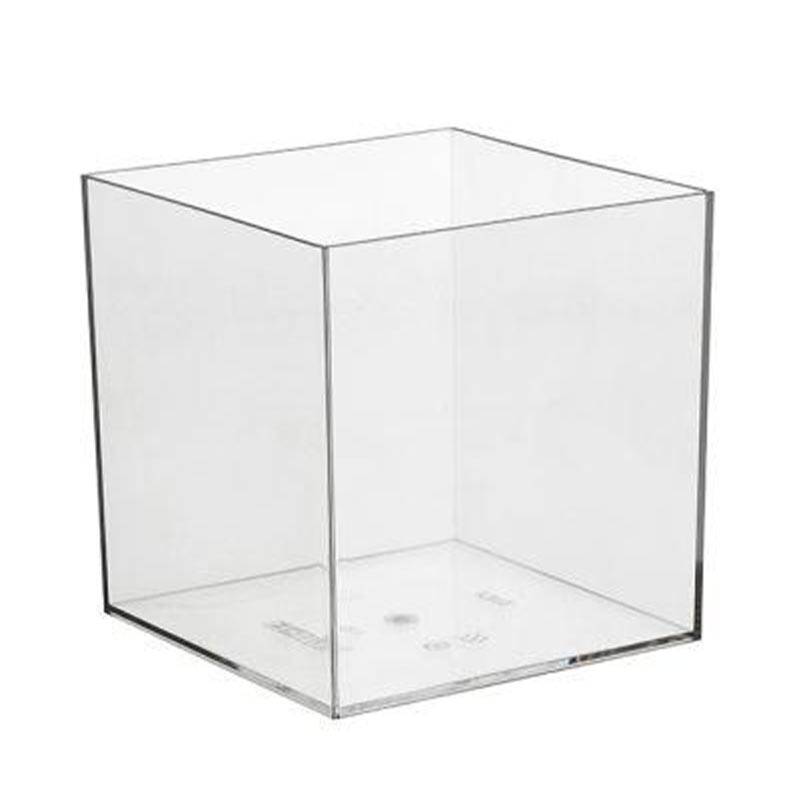 Bora Plastik Kare Kavanoz, Polikarbonat 12x12x16 cm, Şeffaf - 1