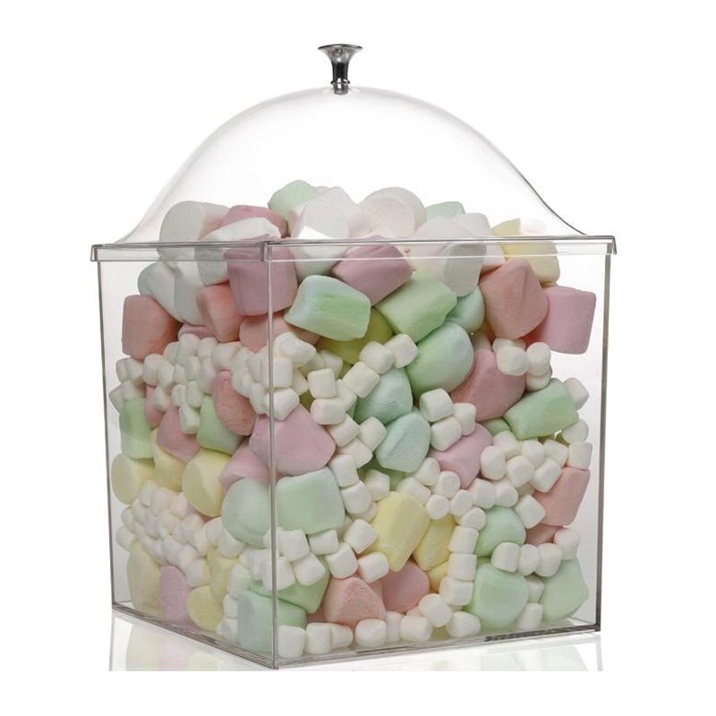 Bora Plastik Kare Saklama Kabı Gövdesi, Polikarbon, Şeffaf - Bora Plastik