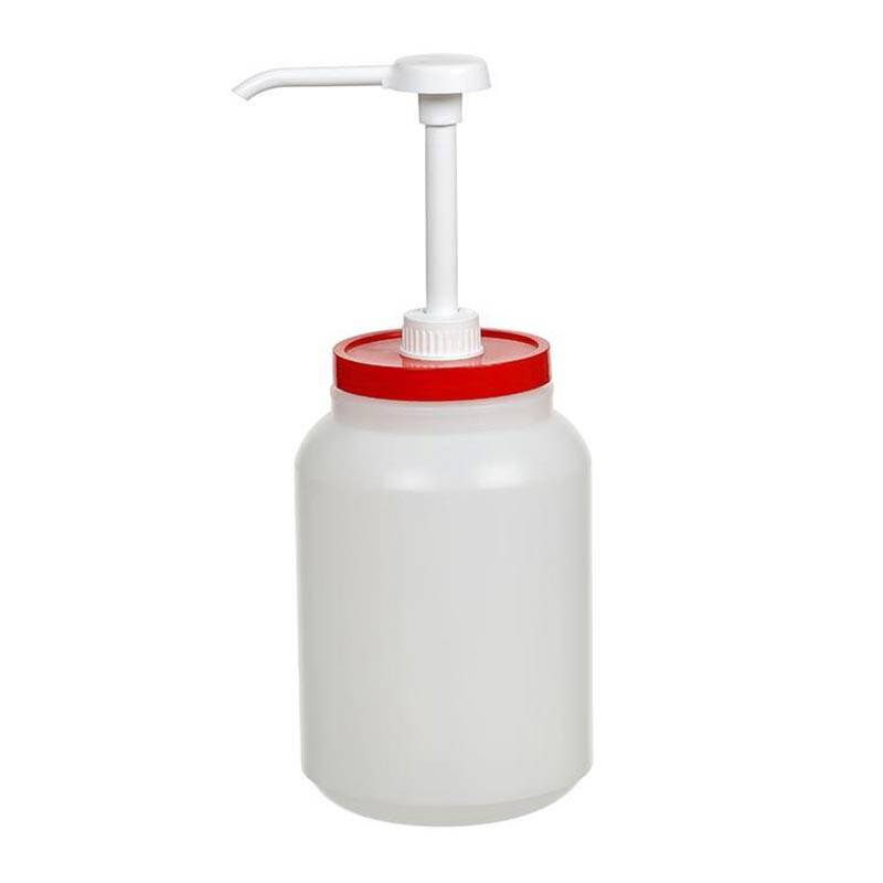 Bora Plastik Ketçap ve Mayonez Şişesi ,Pompalı, 2000 ml, Beyaz - 1