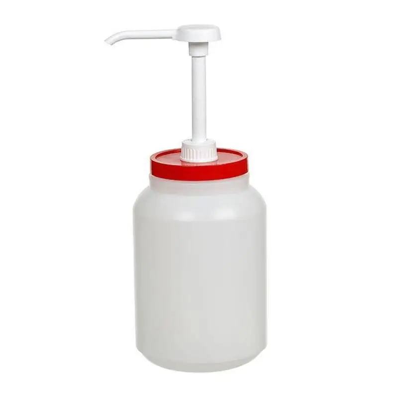 Bora Plastik Ketçap ve Mayonez Şişesi ,Pompalı, 2000 ml, Beyaz - 1
