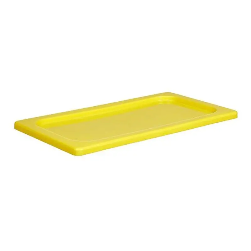 Bora Plastik GN 1/3 Kilitli Polipropilen Gastronorm Küvet Kapağı, Sarı - 1