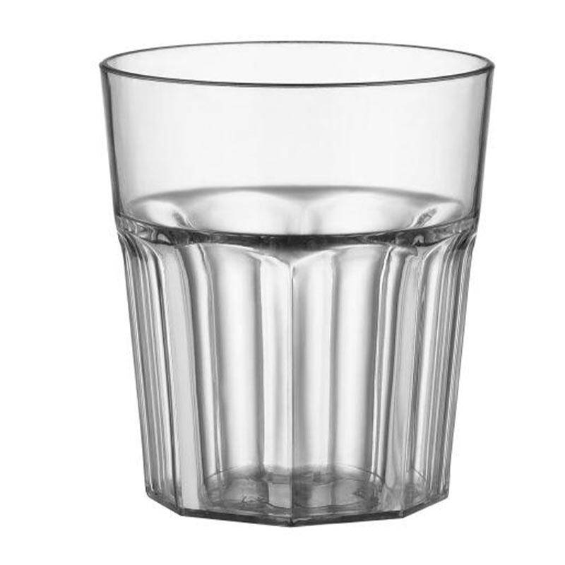 Bora Plastik Kırılmaz Bardak, Cam Görünümlü Dayanıklılık, Polikarbonat, 375 ml - 1