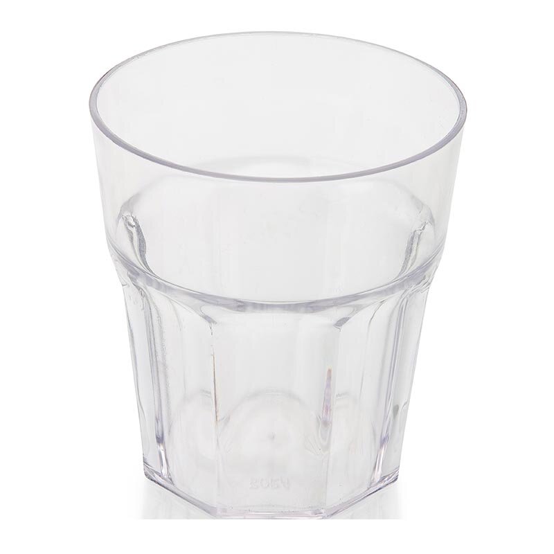 Bora Plastik Kırılmaz Oluklu Bardak, 375 ml, Şeffaf - Bora Plastik