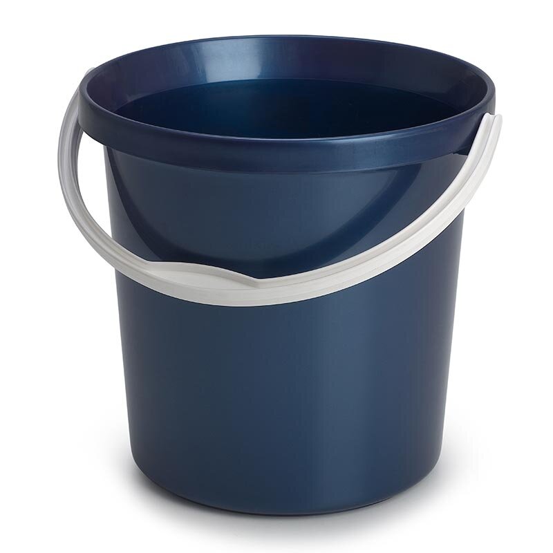 Bora Plastik Küçük Boy Kova, 12 Lt, 275x283 mm, Lacivert, - Bora Plastik