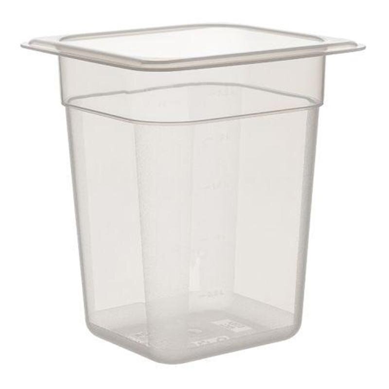 Bora Plastik GN 1/6-200 mm Polipropilen Gastronorm Küvet, Şeffaf - Bora Plastik