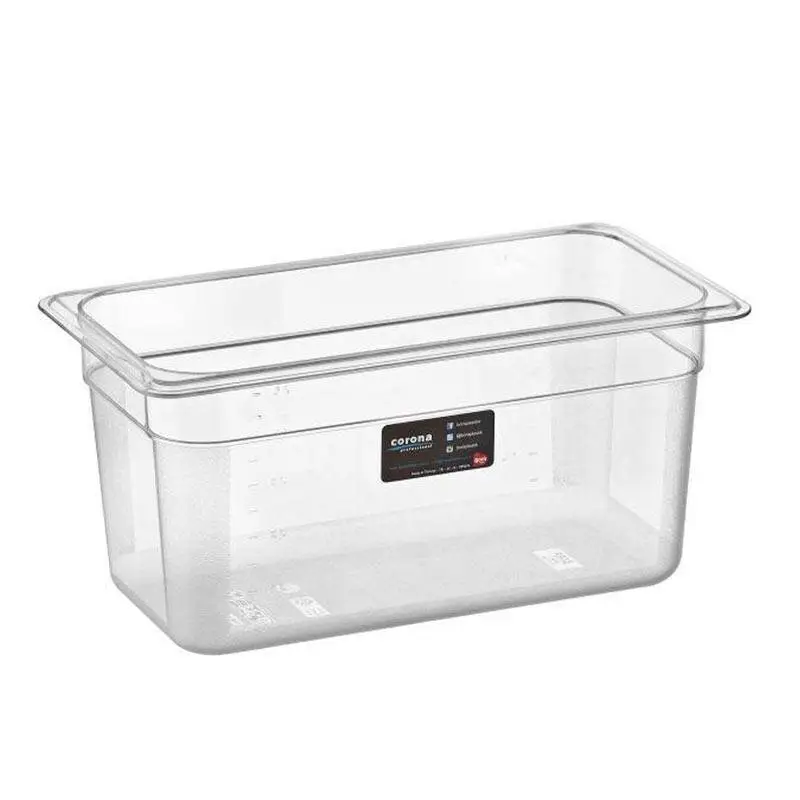 Bora Plastik GN 1/3-150 mm Polikarbon Gastronorm Küvet, 5 Lt, Şeffaf - 1