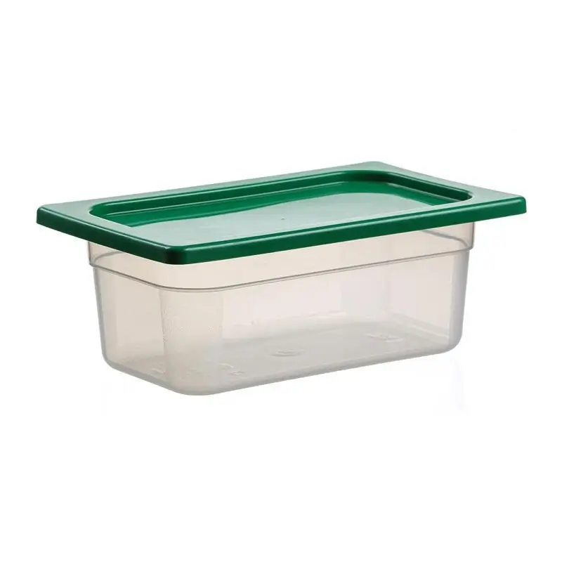 Bora Plastik GN 1/4-100 mm Polipropilen Gastronorm Küvet, 2 Lt, Şeffaf - 1