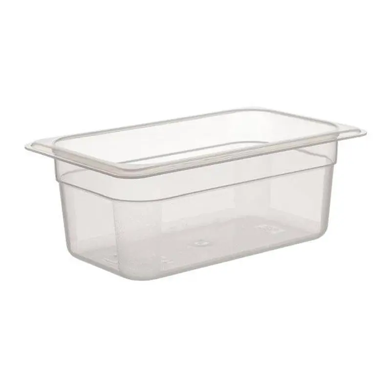 Bora Plastik GN 1/4-100 mm Polipropilen Gastronorm Küvet, 2 Lt, Şeffaf - 2