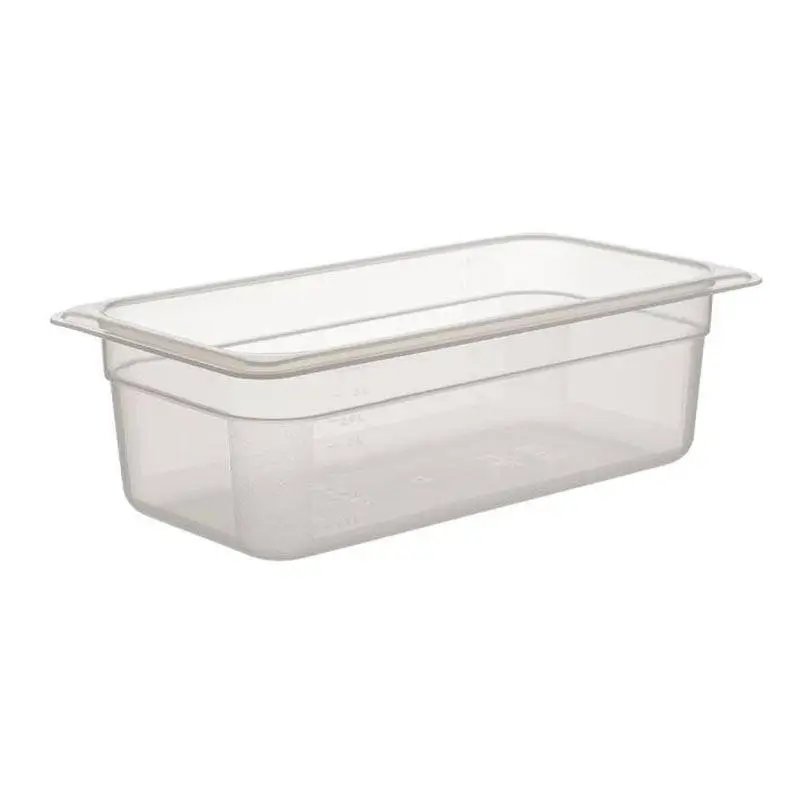 Bora Plastik GN 1/3-100 mm Polipropilen Gastronorm Küvet, Şeffaf - 1