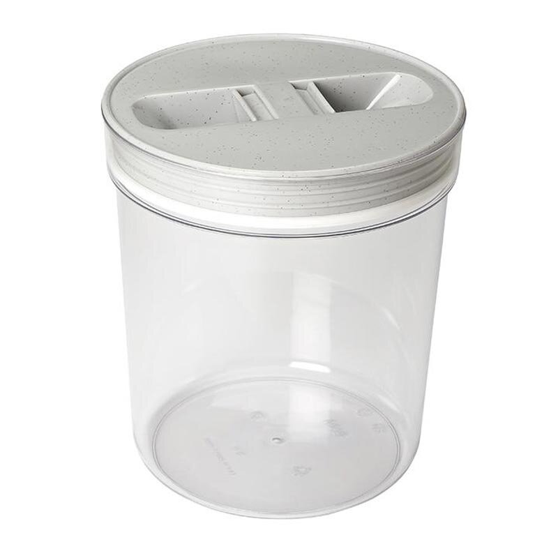 Bora Plastik Mutfak Erzak Saklama Kavanozu, No: 1, 3.0 Lt, Şeffaf Gövde - Bora Plastik