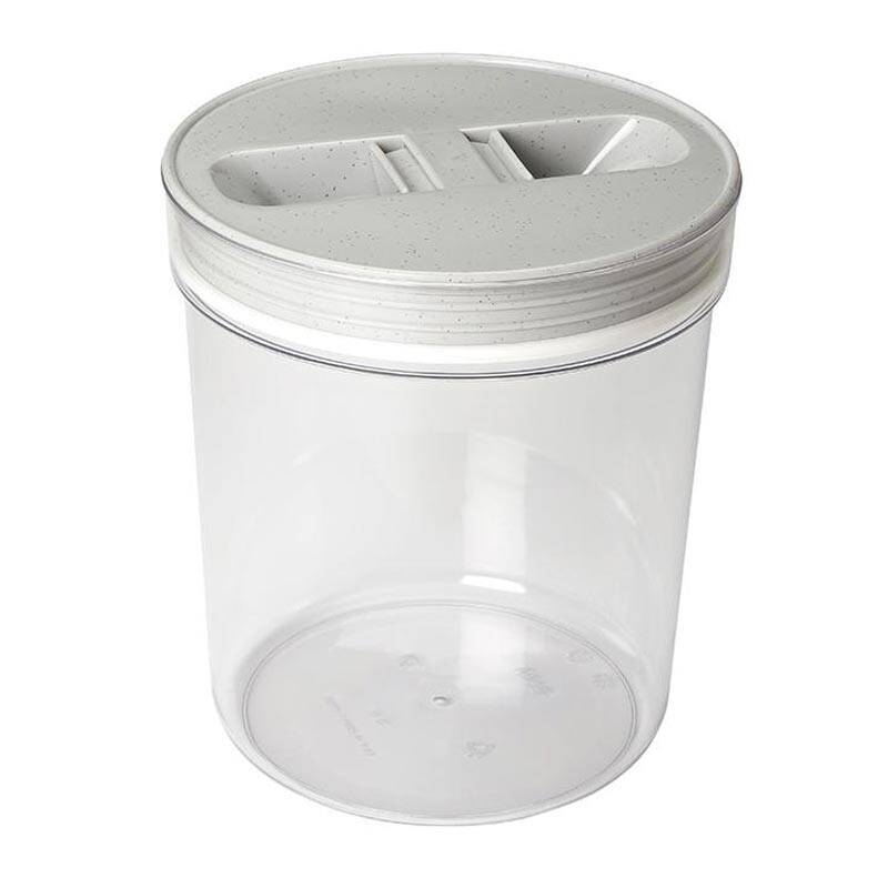 Bora Plastik Mutfak Erzak Saklama Kavanozu, No: 1, 3.0 Lt, Şeffaf Gövde - 1