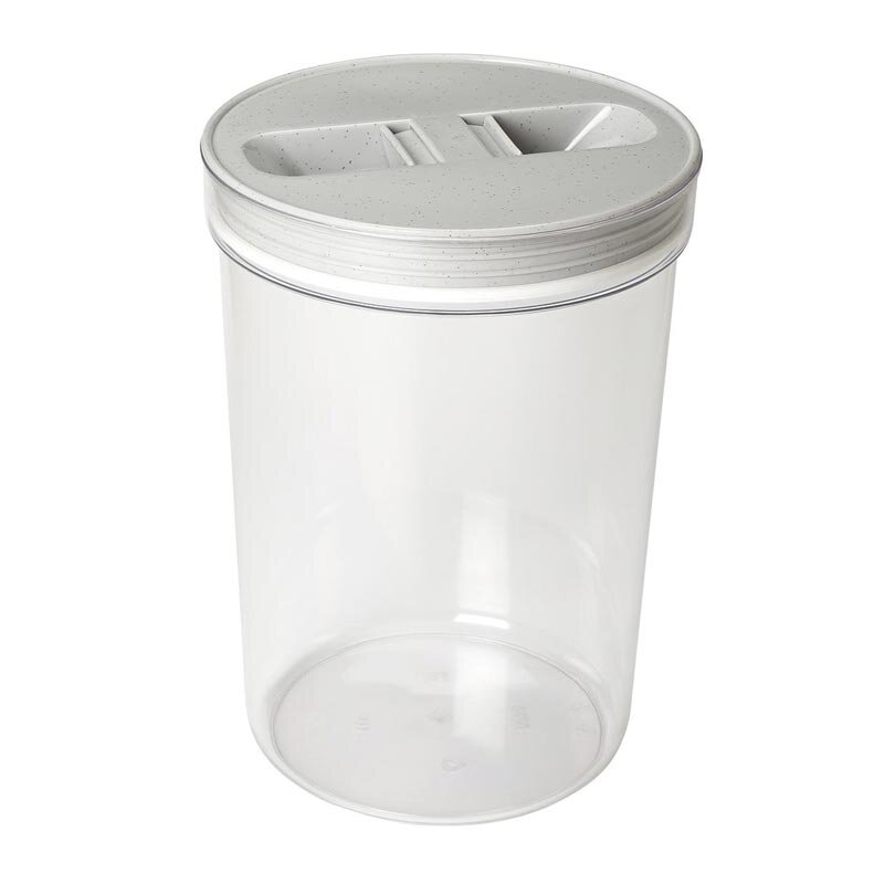 Bora Plastik Mutfak Erzak Saklama Kavanozu, No: 2, 3.75 Lt, Şeffaf Gövde - Bora Plastik