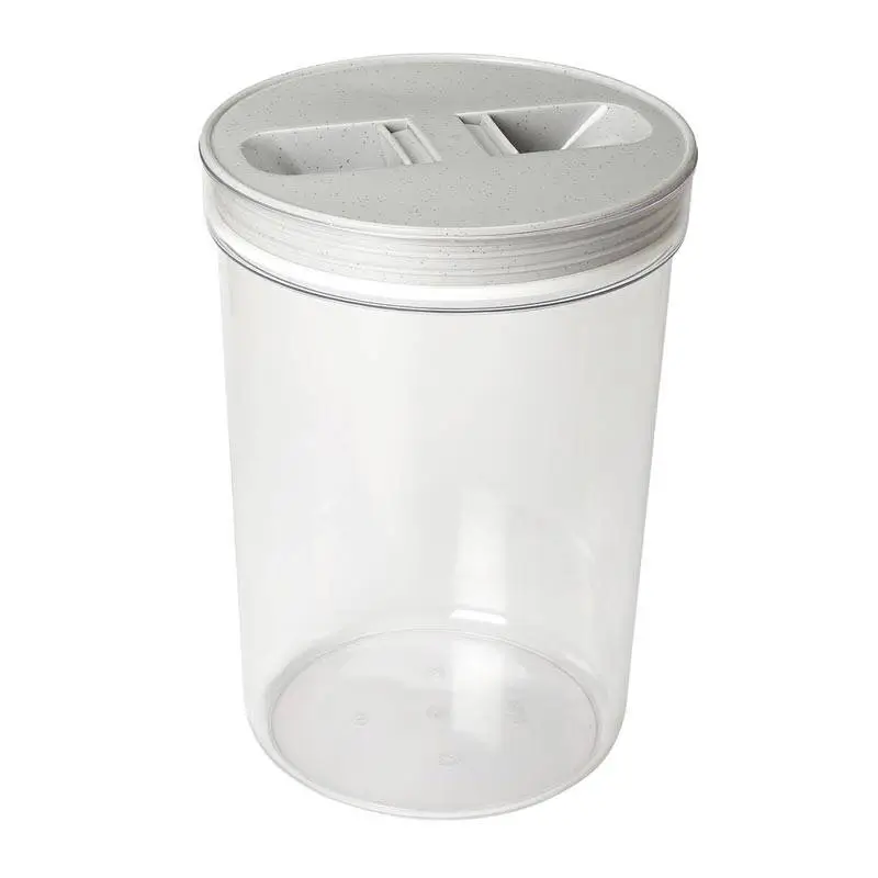 Bora Plastik Mutfak Erzak Saklama Kavanozu, No: 2, 3.75 Lt, Şeffaf Gövde - 1
