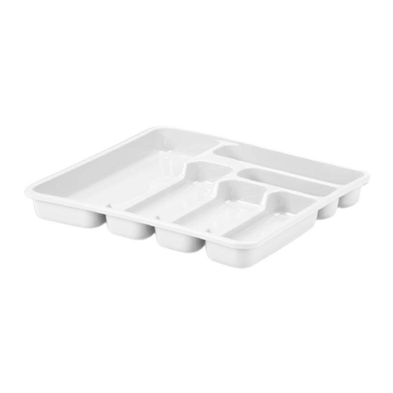 Bora Plastik No: 5 Bölmeli Kaşıklık, Beyaz - 1