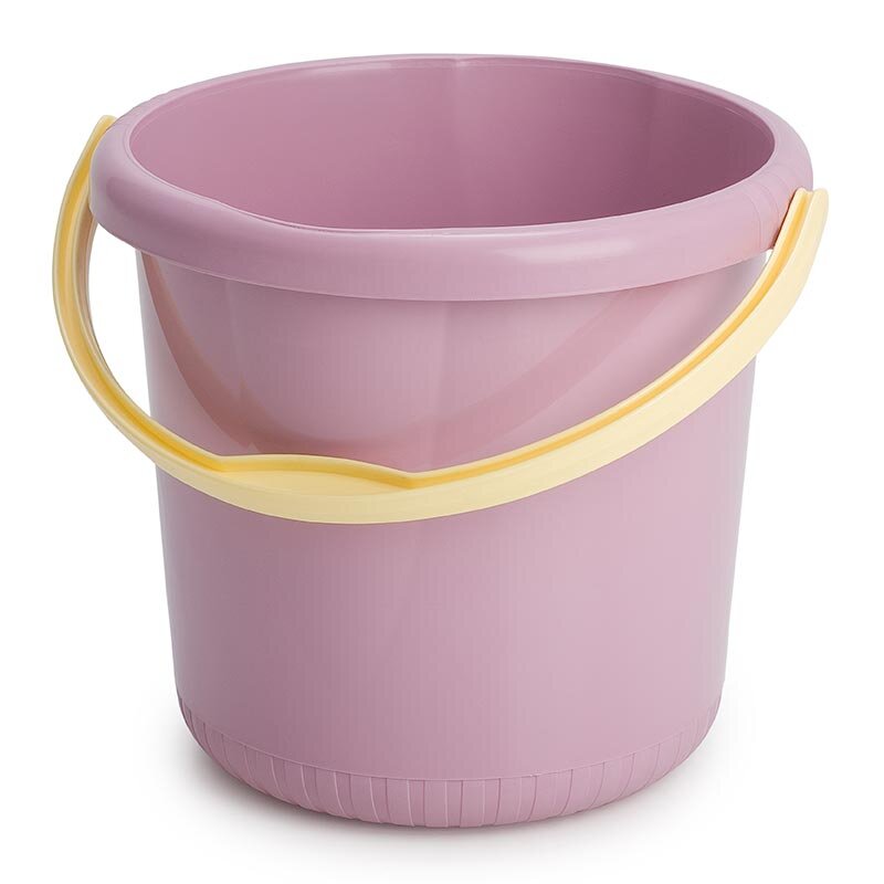 Bora Plastik Oluklu Kova, Kolay Döküm, No: 2, 10 Lt, Pembe - Bora Plastik