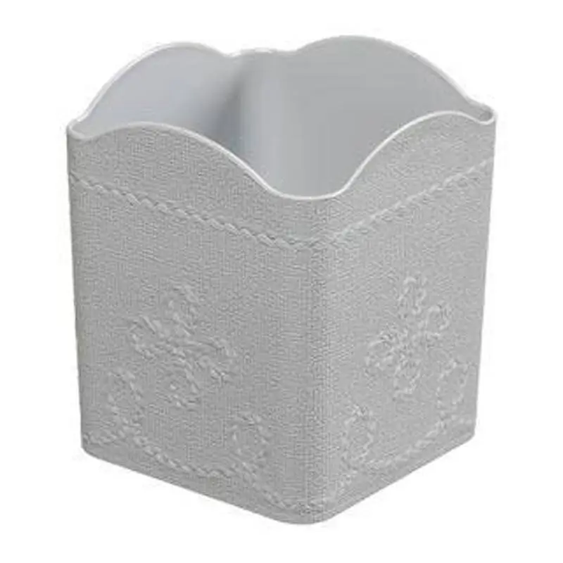 Bora Plastik Organizer, Kare, Desenli, Gri - 1