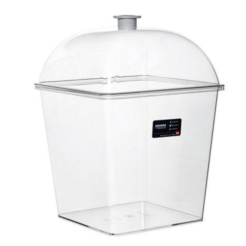 Bora Plastik Pasta ve Kek Fanusu, Kare, Kapaklı, Derin Gövde, Şeffaf - Bora Plastik (1)