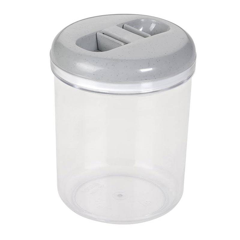 Bora Plastik Pratik Kapaklı Erzak ve Bakliyat Kabı, Şeffaf - 1