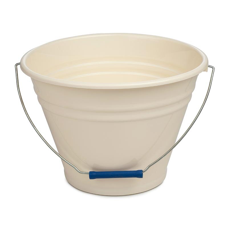 Bora Plastik Retro Tasarım Kova, 7 Lt, Bej - Bora Plastik