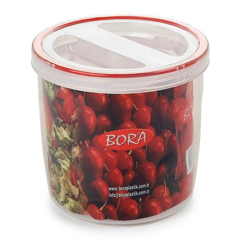 Bora Plastik Saklama Kabı, Contalı, Vidalı, No: 11, 1.42 Lt, Şeffaf - Bora Plastik