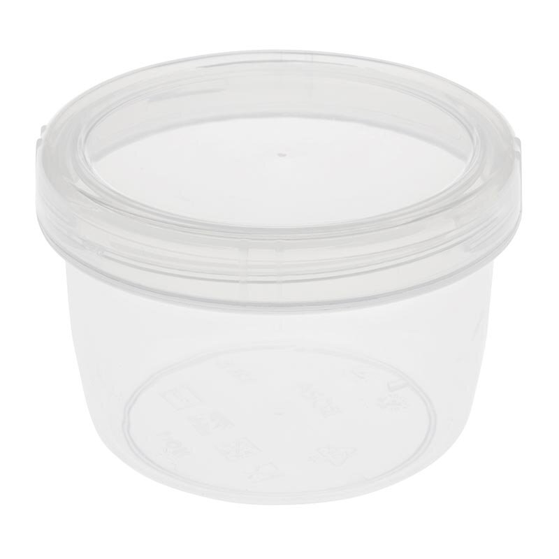 Bora Plastik Saklama Kabı, Vidalı, No: 1, 250 ml, Şeffaf - Bora Plastik