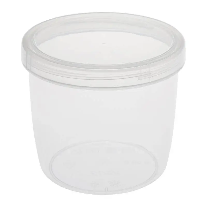 Bora Plastik Saklama Kabı, Vidalı, No: 5, 600 ml, Şeffaf - 1