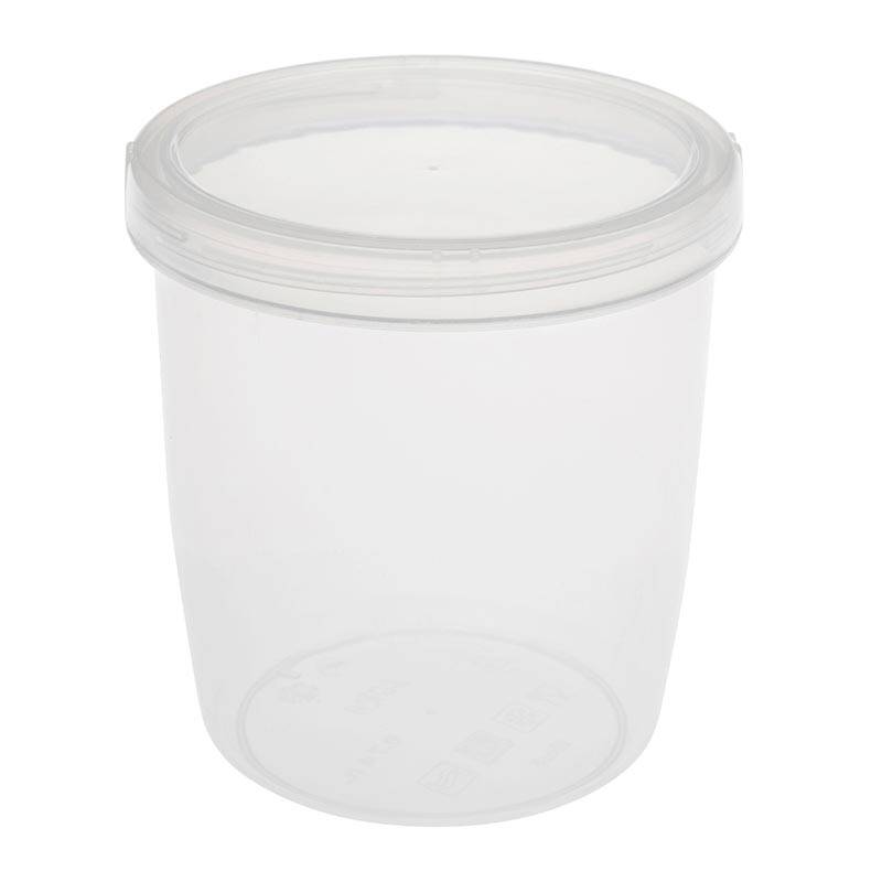 Bora Plastik Saklama Kabı, Vidalı, No: 6, 650 ml, Şeffaf - 1