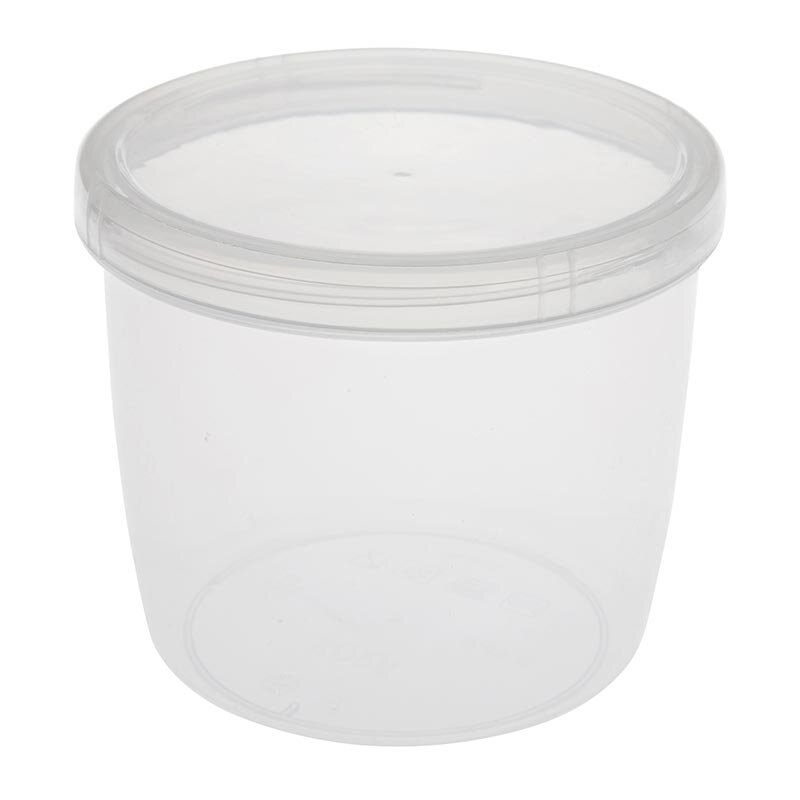 Bora Plastik Saklama Kabı, Vidalı, No: 8, 890 ml, Şeffaf - Bora Plastik