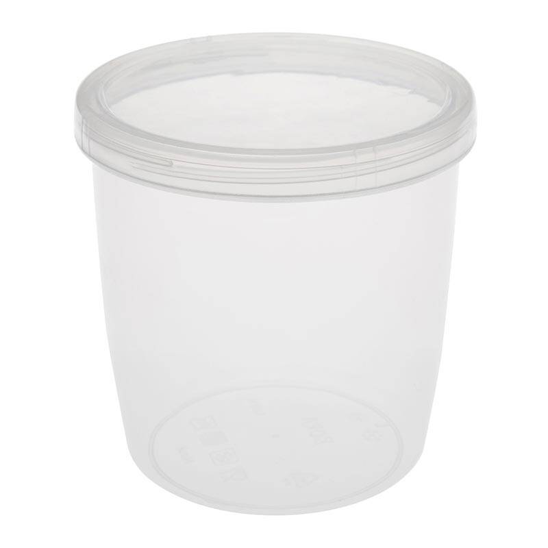 Bora Plastik Saklama Kabı, Vidalı, No: 9, 1060 ml, Şeffaf - 1