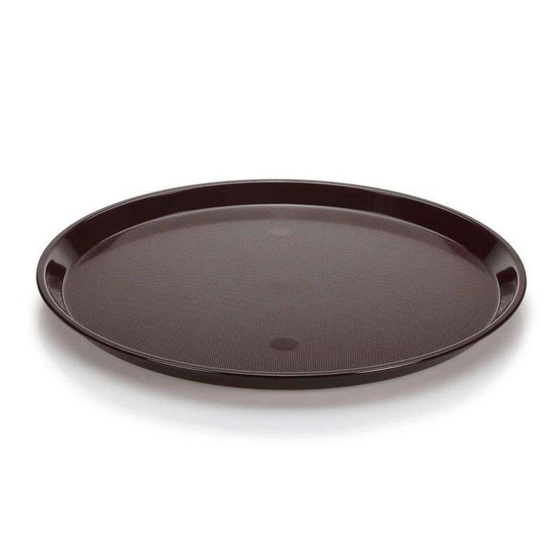  Bora Plastik Servis Tepsisi, 455 mm, Kahverengi - 1