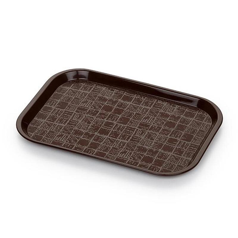 Bora Plastik Servis Tepsisi, Kare Desenli, No: 0, 18.5x26.8 cm - Bora Plastik