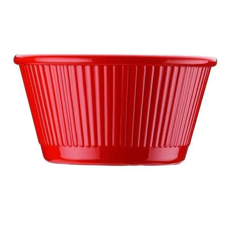 Bora Plastik Yuvarlak Mini Sos Kabı, Polikarbonat, 8.4x4.4 cm, Kırmızı - 1