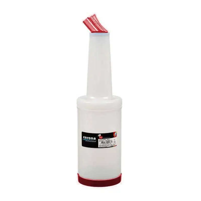 Bora Plastik Sos ve Kokteyl Şurup Dökme Kabı, 1000 ml, Kırmızı - 1